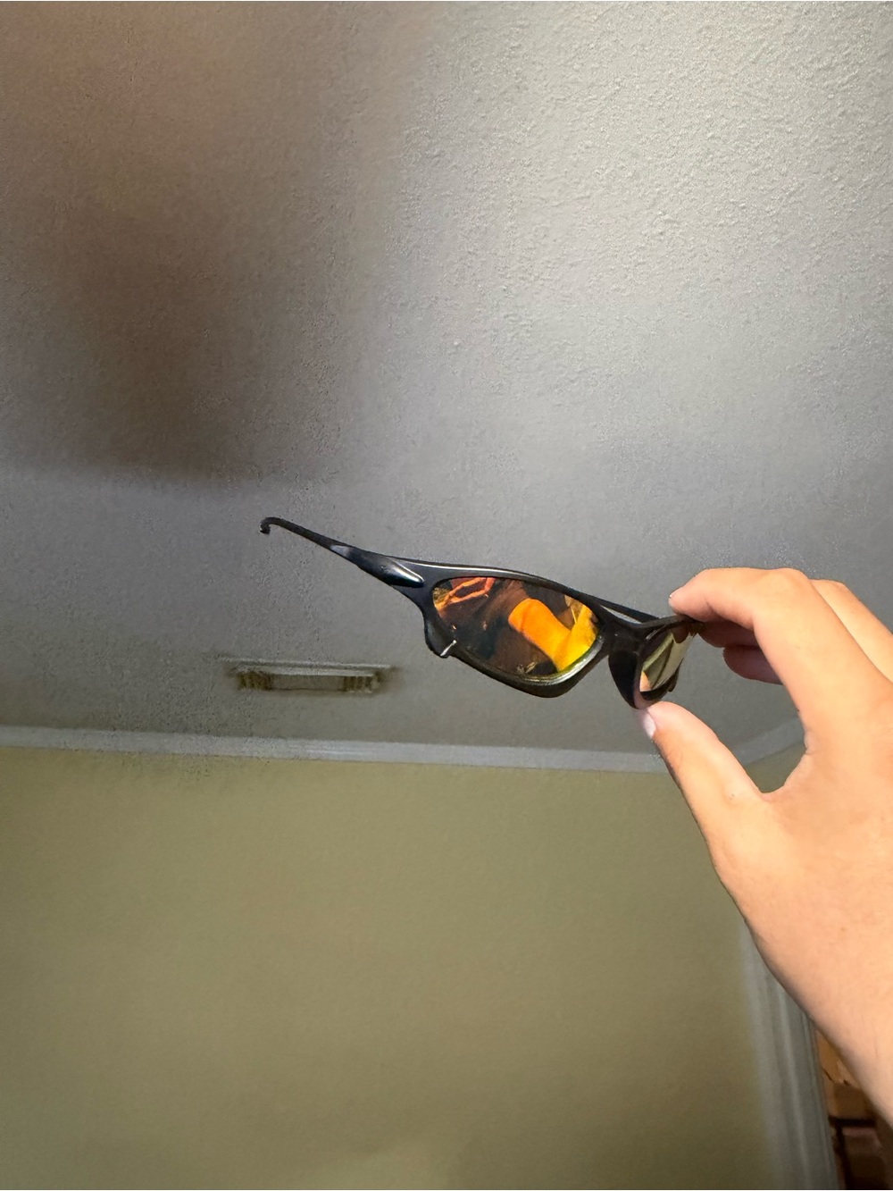 Black Frame Orange Lens Sunglasses - Unbranded Stylish Shade oakleys